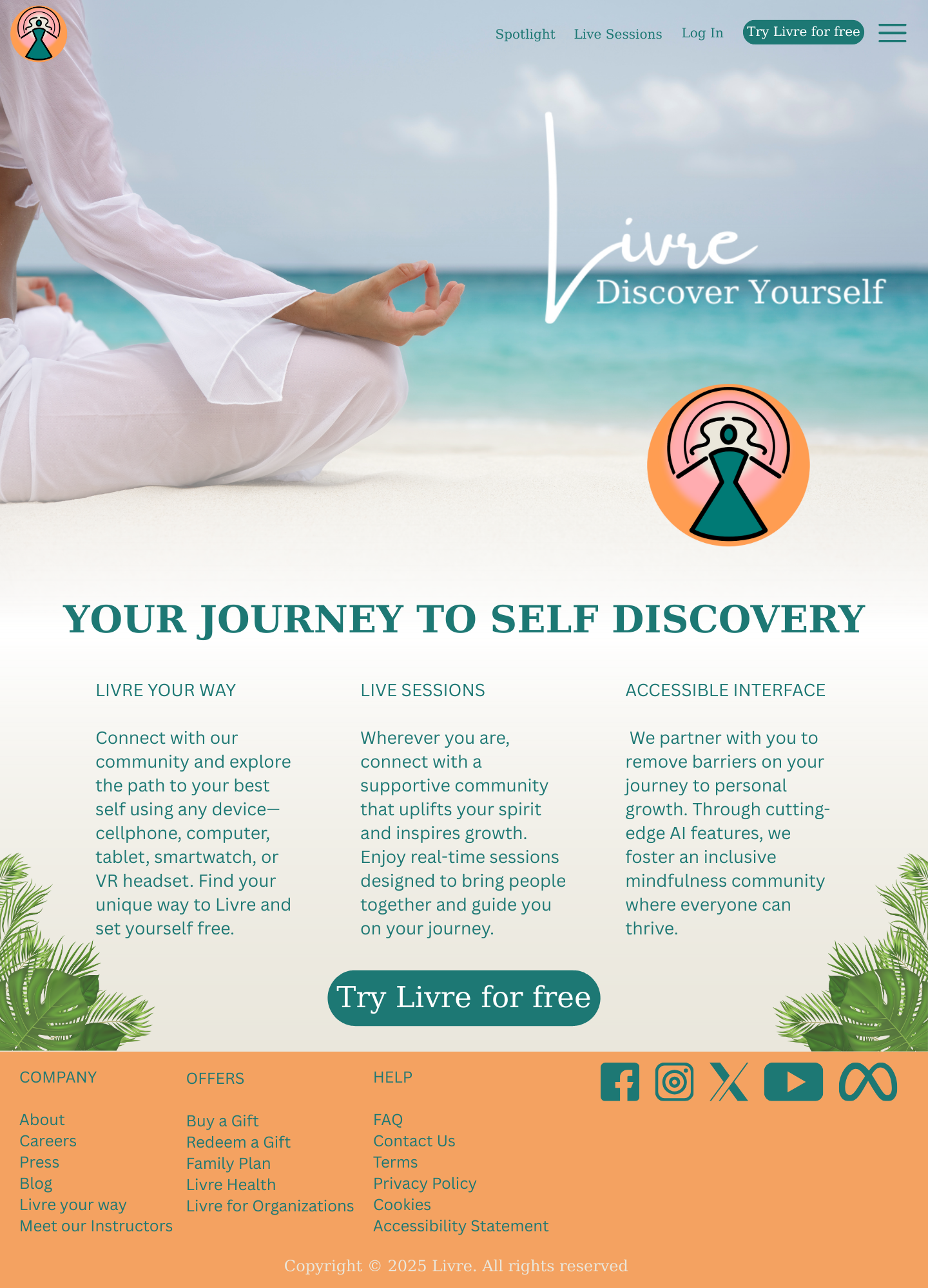 Livre Meditation App Preview